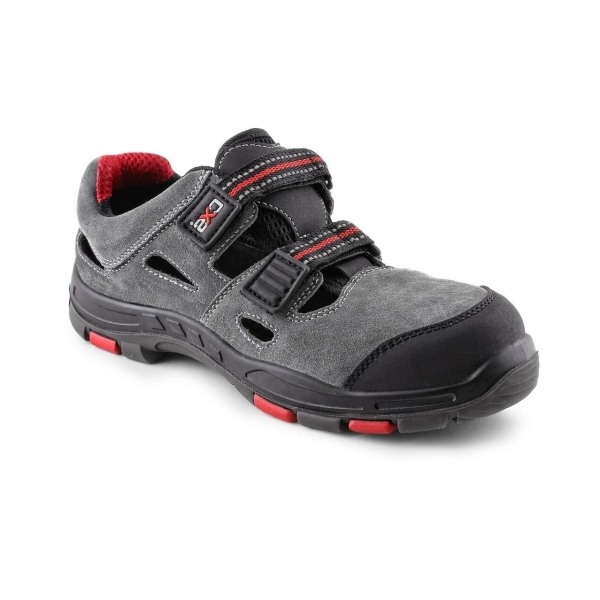 CANIS CXS Obuv ROCK PHYLLITE S1P sandál šedá/černá