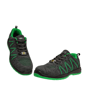 BENNON KNITTER S1 ESD Low polobotka zelená/černá