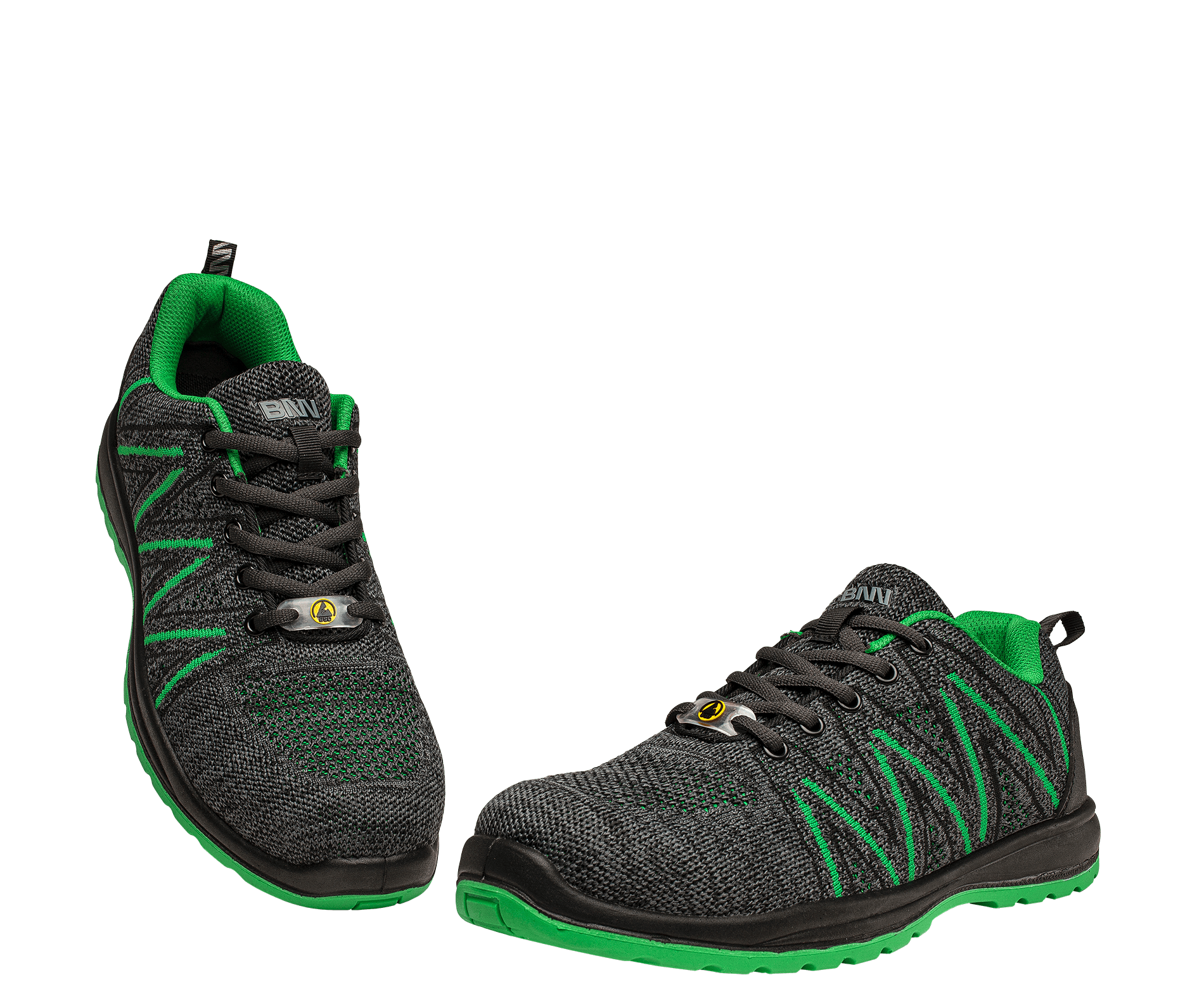 BENNON KNITTER S1 ESD Low polobotka zelená/černá