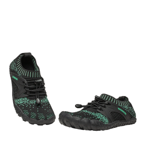 BENNON BOSKY Junior Dětské barefoot boty tyrkysovo-černé