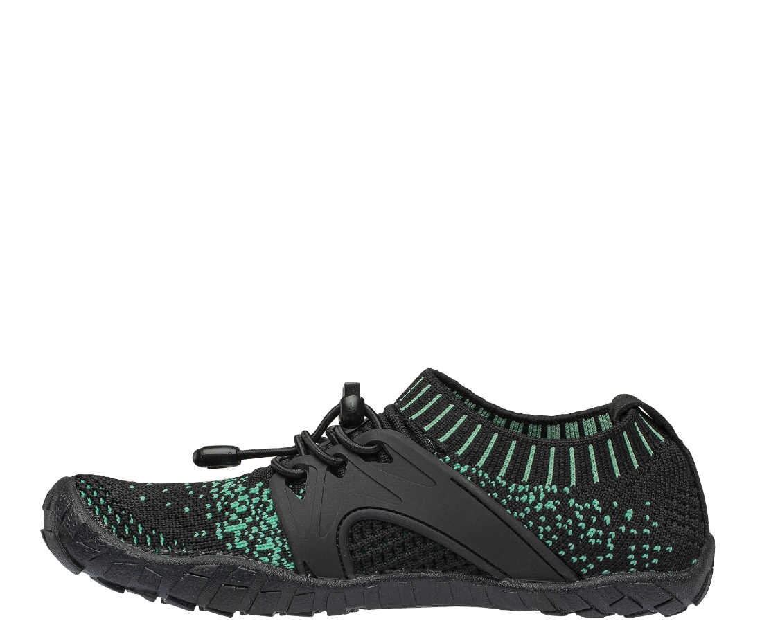 BENNON BOSKY Junior Dětské barefoot boty tyrkysovo-černé z boku vnitřní