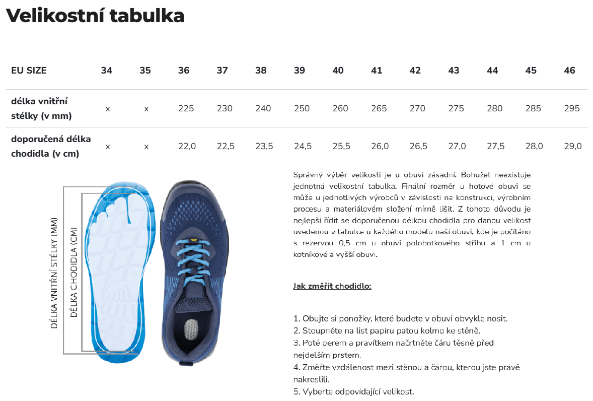 ARDON DROPIGO G3467 Barefoot polobotky růžové tabulka velikostí