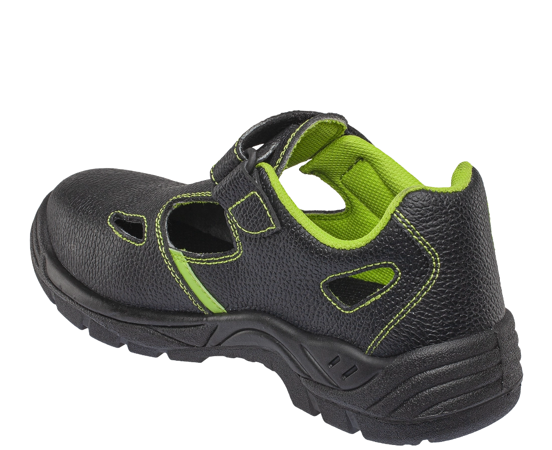 Pracovní sandály BENNON BASIC O1 černé prodyšné a pohodlné vnitrní strana