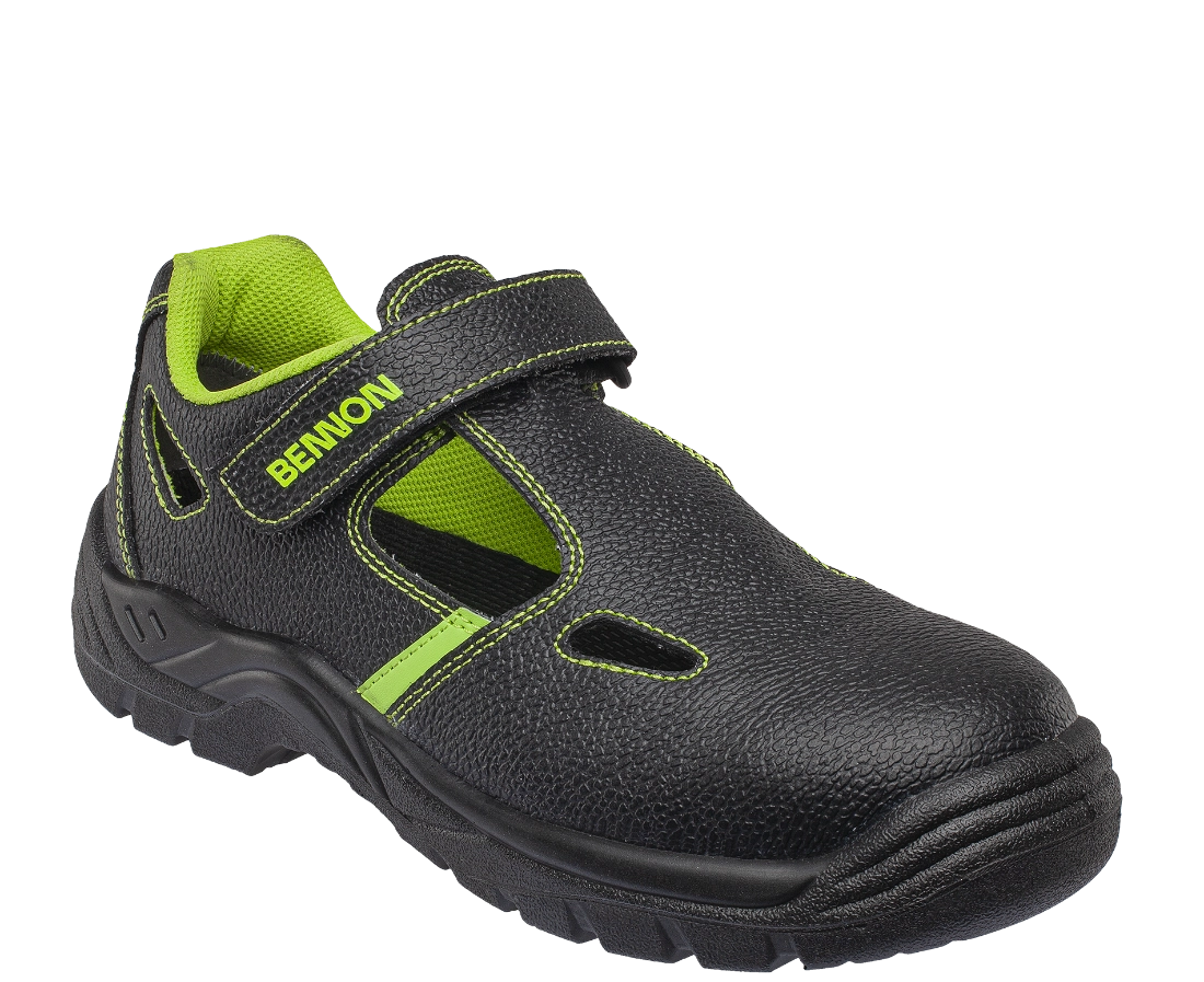 BENNON BASIC pracovní sandály O1 černé z boku