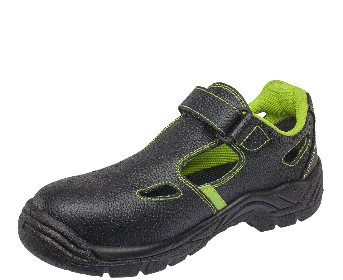 Pracovní sandály BENNON BASIC O1 černé prodyšné a pohodlné z boku