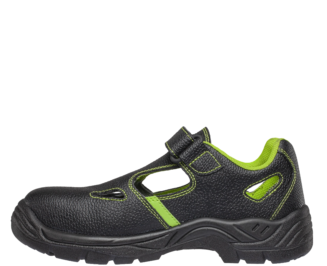 Pracovní sandály BENNON BASIC O1 černé prodyšné a pohodlné profil