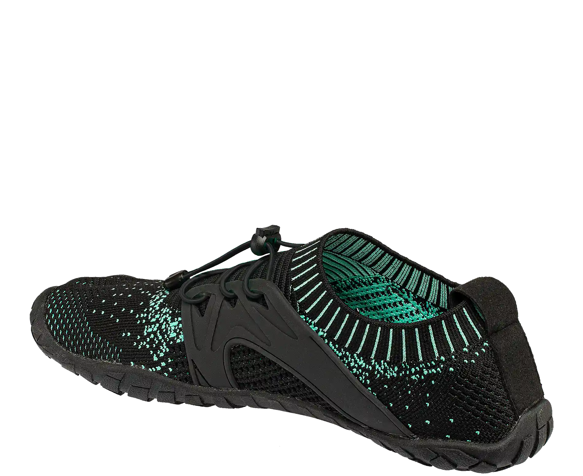 BENNON BOSKY TRG-BLACK Barefoot obuv tyrkysovo-černá vnitřní boční pohled a pata