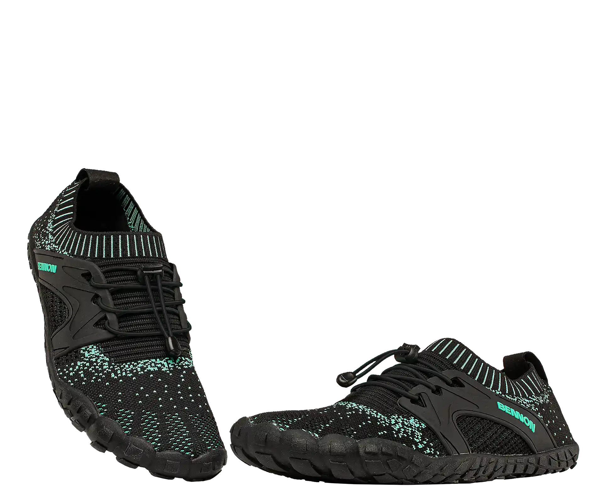 BENNON BOSKY TRG-BLACK Barefoot obuv tyrkysovo-černá pár