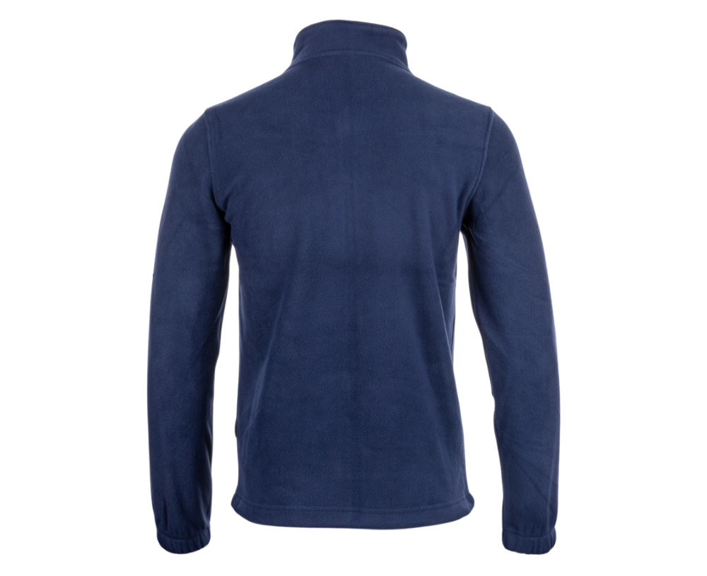 BENNON FLEECE SWEATSHIRT DARK BLUE fleecová mikina na zip pánská modrá ze zadu