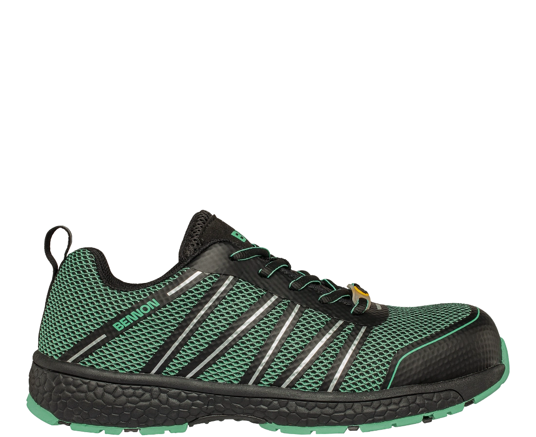 BENNON VECTRA O1 ESD NM LOW pracovní obuv tyrkysovo černá vnější profil