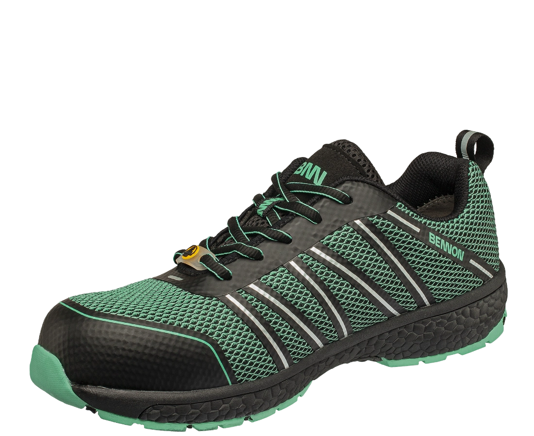 BENNON VECTRA O1 ESD NM LOW pracovní obuv tyrkysovo černá z boku vnitřní