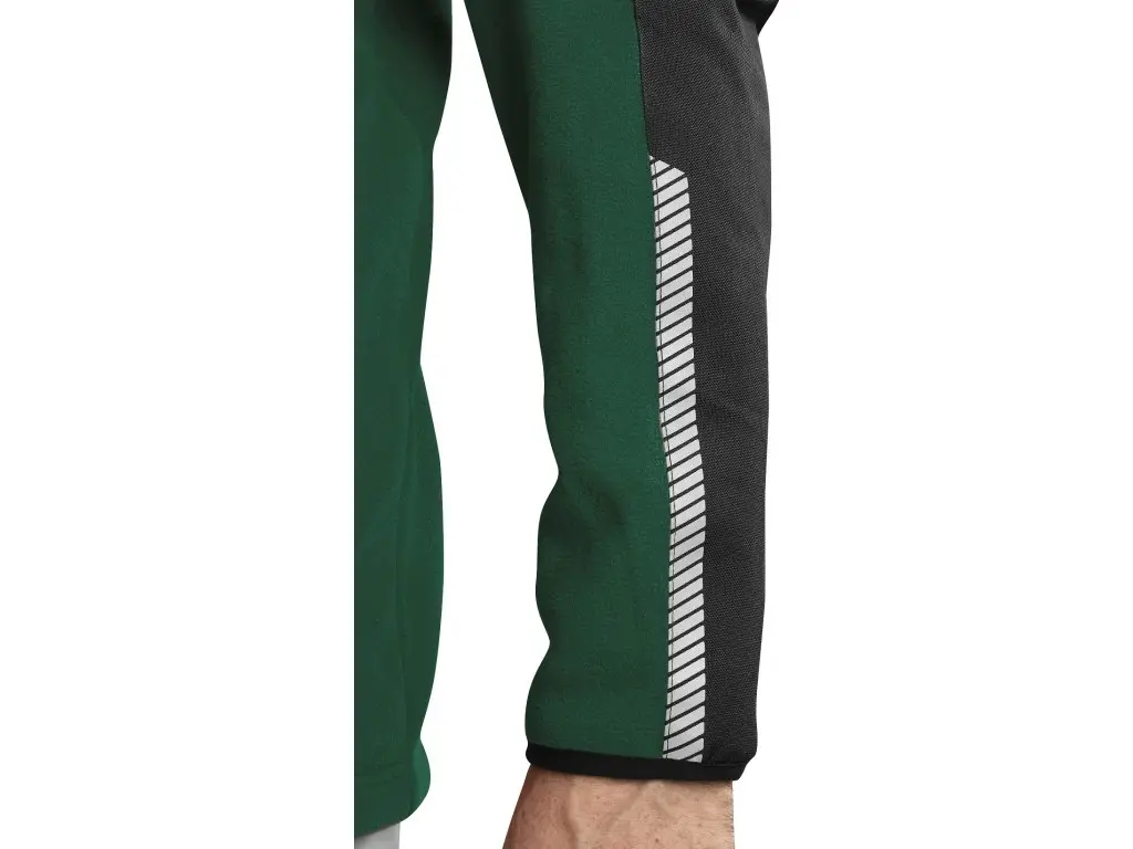 Canis CXS 4ENVI SOLIS Pánská fleecová mikina zeleno-černá reflexní prvky na rukávu