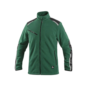 Canis CXS 4ENVI SOLIS Pánská fleecová mikina zeleno-černá