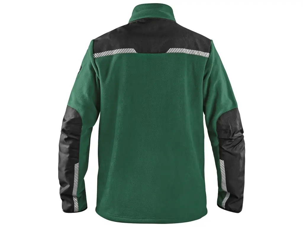 Canis CXS 4ENVI SOLIS Pánská fleecová mikina zeleno-černá záda