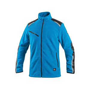 Canis CXS 4ENVI SOLIS Pánská fleecová mikina azurově modro-černá