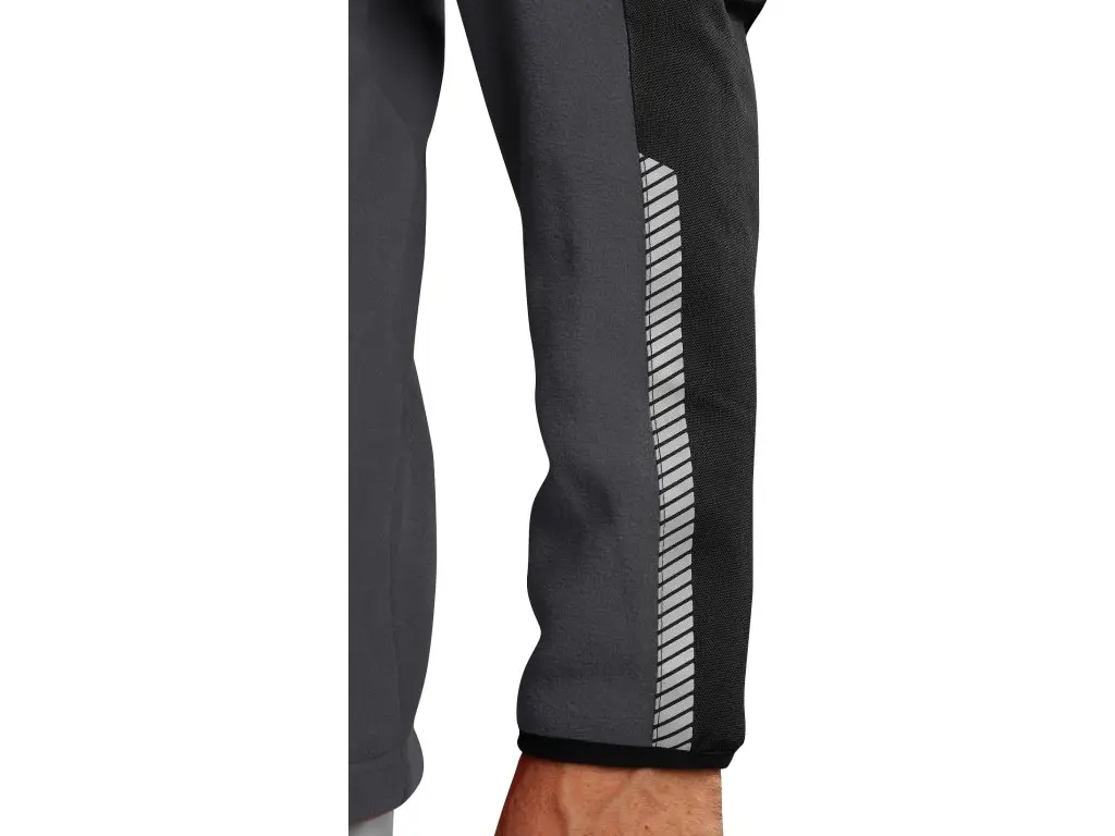 Canis CXS 4ENVI SOLIS - Pánská fleecová mikina šedo-černá reflexní prvky na rukávu