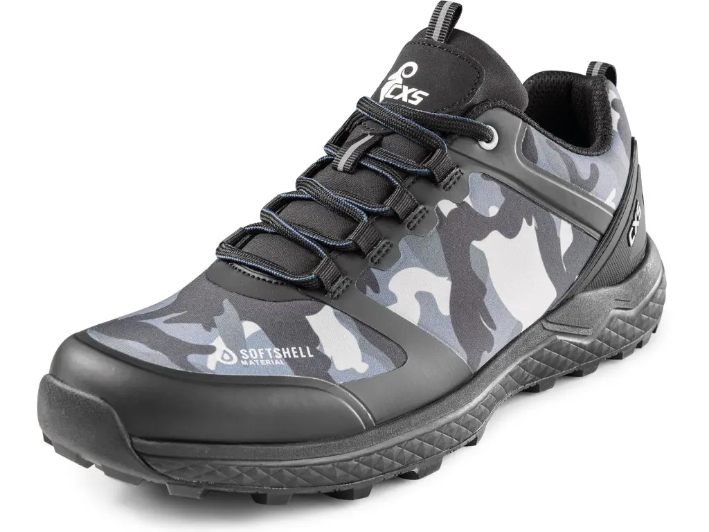 CANIS CXS SPORT outdoorové softshellové boty maskáčově modré