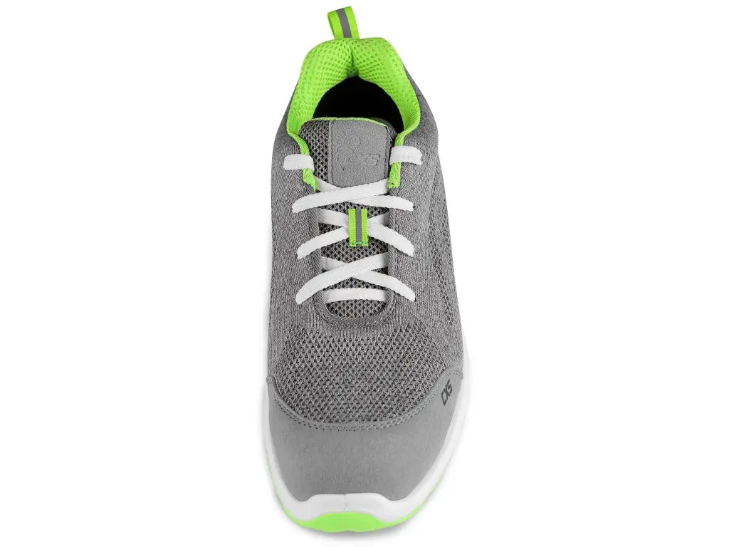 CANIS CXS TEXLINE 4ENVI GREEN 01 Pracovní polobotka s textilním svrškem GreenUp® šedo-zelená špička obuvi