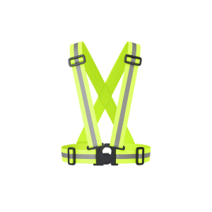 STRATOS REFLECTIVE STRAPS YELLOW Reflexní popruhy žluté pohled ze předu