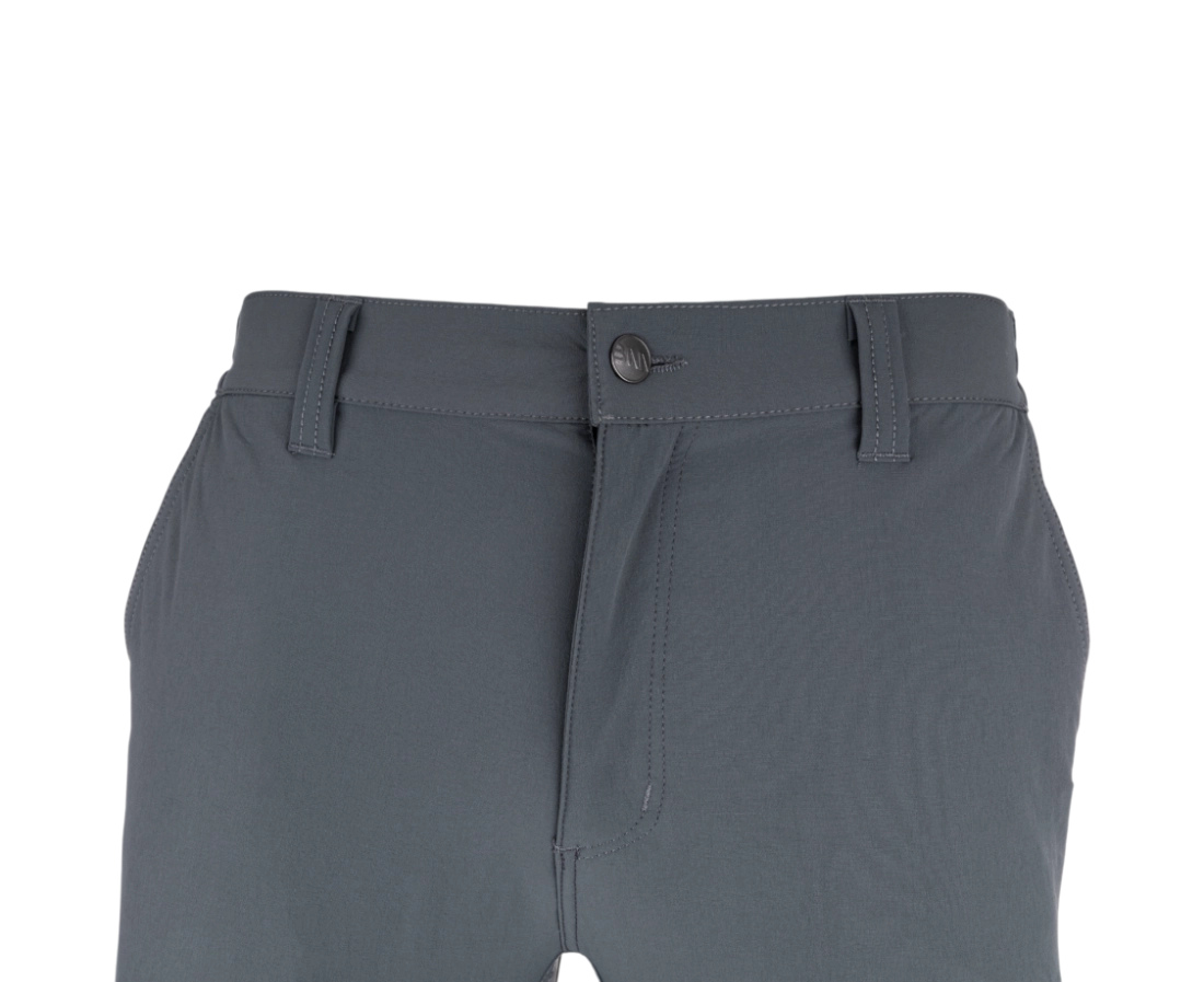 BENNON ARGON strečové pracovní kalhoty šedo černé poklopec