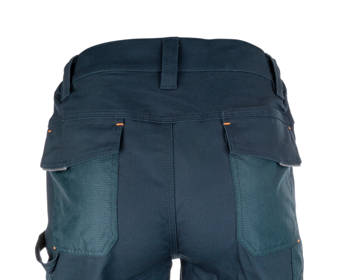 BENNON HERKON pracovní kalhoty modré zadní kapsy