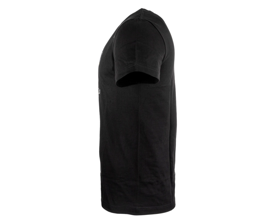 Bennon PREDATOR T-SHIRT BLACK/GREEN Pánské bavlněné tričko s potiskem Machr levý bok