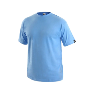 Pánské tričko CXS DANIEL krátký rukáv kulatý výstřih 100% bavlna 160 g/m² světle modré