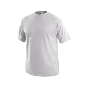 Pánské tričko CXS DANIEL krátký rukáv kulatý výstřih 100% bavlna 160 g/m² světle šedé