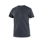 Pánské bavlněné tričko Canis CXS Nolan s krátkým rukávem, kulatým výstřihem, tmavě šedé antracitové