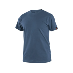 Pánské bavlněné tričko Canis CXS Nolan s krátkým rukávem, kulatým výstřihem, ocelově modré