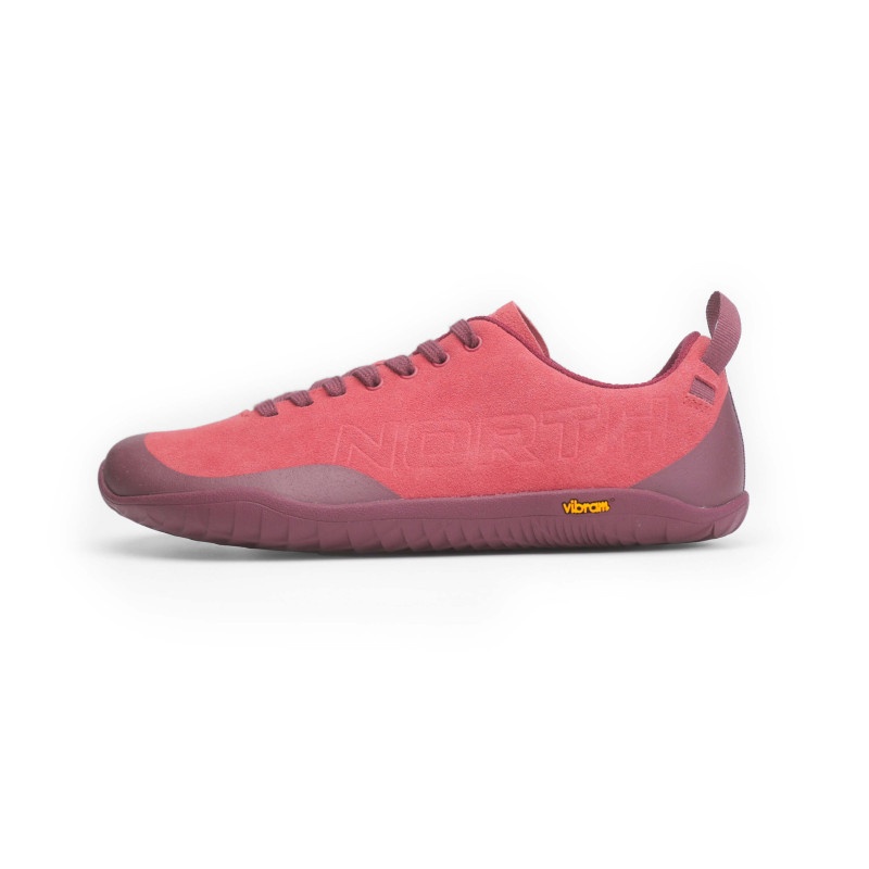 NORTHFINDER VIBRAM® XSTREK EVO DANDA dámské barefoot turistické boty červené z boku