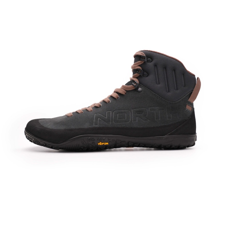 NORTHFINDER VIBRAM® XSTREK EVO PABIL pánské barefoot turistické kotníkové boty černé