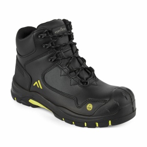 Kotníková kompozitní obuv Portwest Apex Mid Boot ESD HRO SR SC FO FC15 černo žlutá