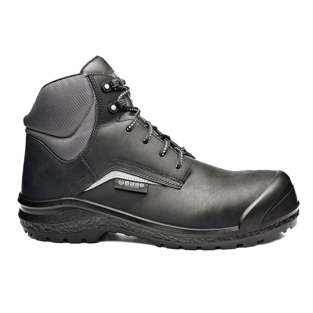 Bezpečnostní kotníková obuv Portwest Base Be Grey Mid S3 CI SRC B0883C černo šedá