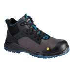 Kompozitní kotníková bota Portwest Girder Mid Boot S3S ESD SR FO FE01 černo modrozelená