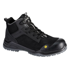 Kompozitní kotníková bota Portwest Girder Mid Boot S3S ESD SR FO FE01 černo šedá