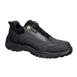 Kompozitní polobotka Portwest Girder Mid Boot S3S ESD SR FO FE05 černo šedá
