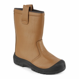 Bezpečnostní poloholeňová obuv Portwest Steelite Rigger Scuff Cap S3 CI FW29 světle hnědá