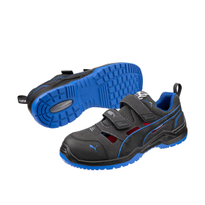 Bezpečnostní sandály PUMA Neodyme Blue Low S1P lehké a prodyšné