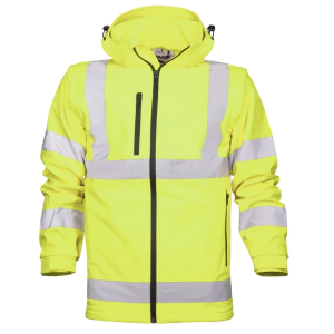 ARDON REF501 Hi-Vis reflexní softshellová bunda 2v1 žlutá