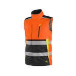 CANIS CXS BENSON Bezpečnostní výstražná zateplená vesta oranžovo-černá Hi-Vis