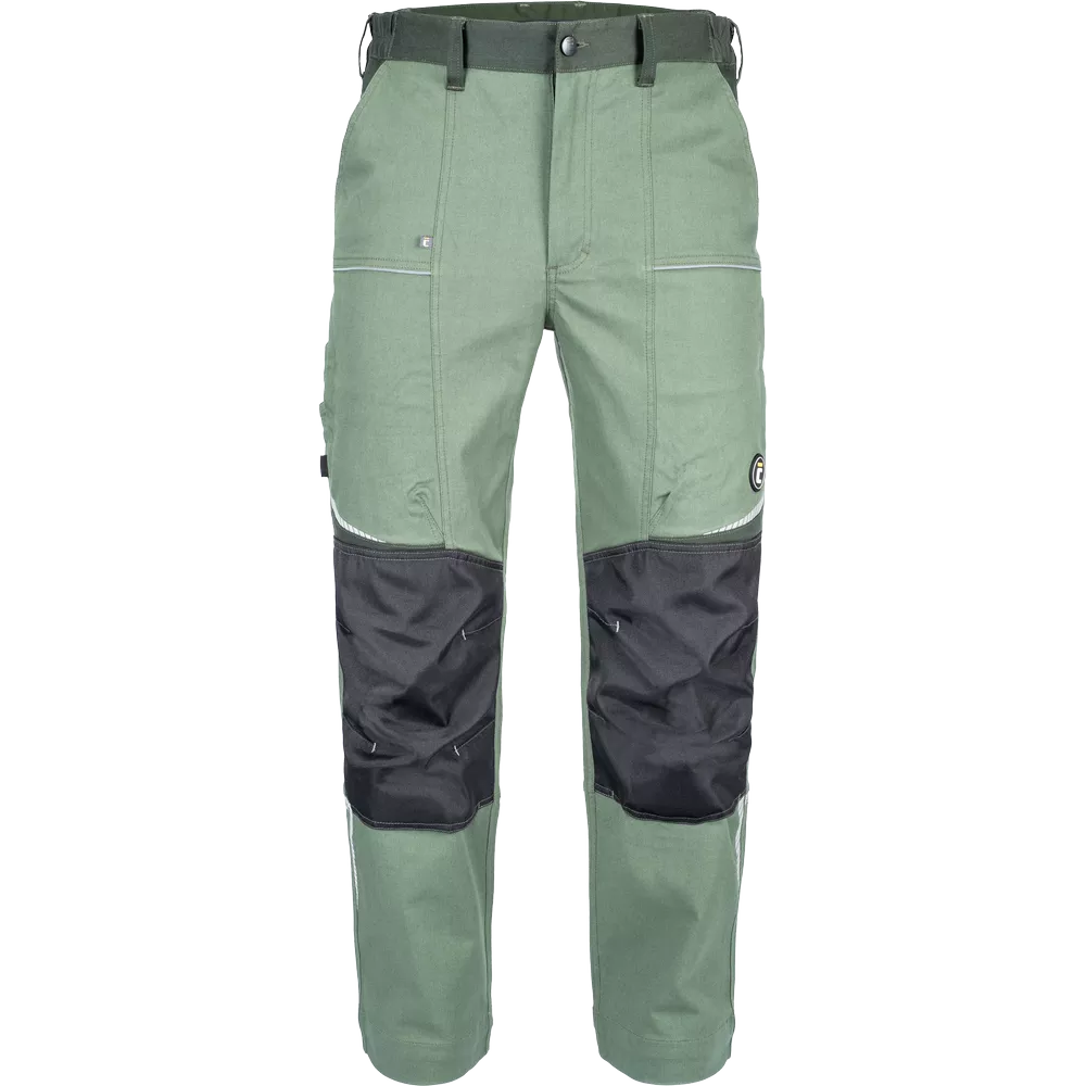 Lehké pracovní kalhoty ČERVA STIRLING STRETCH pánské outdoor kalhoty zelené