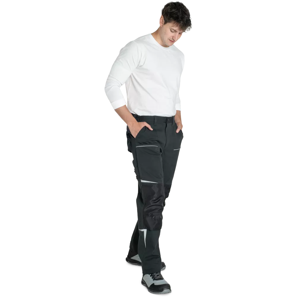Strečové montérky ČERVA STIRLING STRETCH pánské outdoorové kalhoty černé