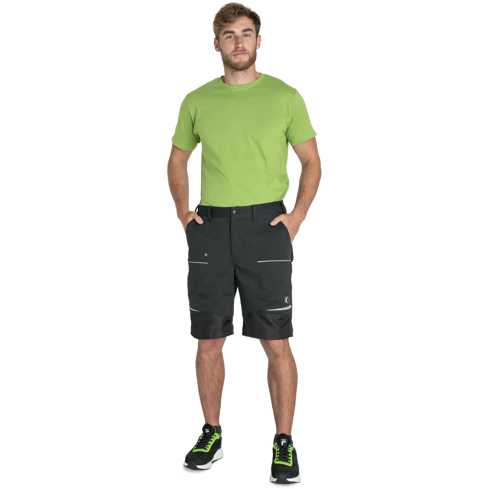 Outdoor kraťasy ČERVA STIRLING STRETCH pánské pracovní stretch šortky černé