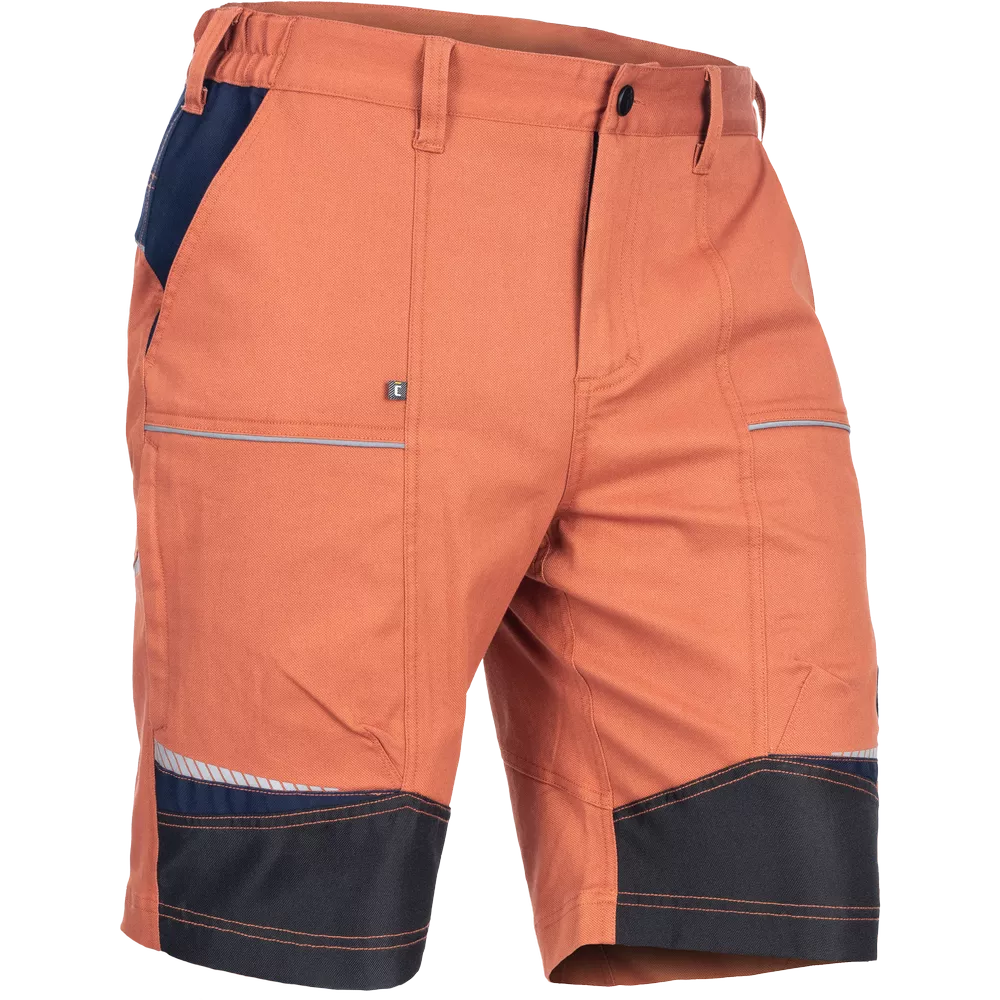 Outdoor kraťasy ČERVA STIRLING STRETCH pánské pracovní stretch šortky oranžové
