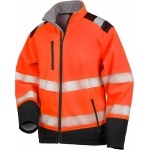 Bezpečnostní bunda COTTON CLASSICS RESULT R476X pánská reflexní softshellová bunda Hi-Vis oranžová