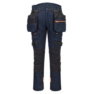 Strečové slim fit montérky s odepínacími kapsami Portwest DX3 Holster DX440 tmavě modrá