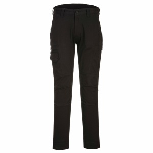 Strečové slim fit kalhoty Portwest KX3 Cargo T801 černá