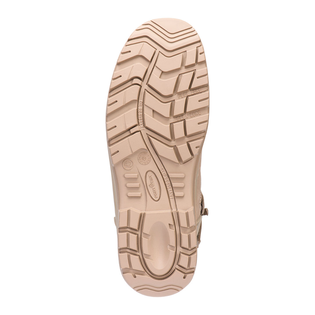 Bezpečnostní kotníková obuv Portwest Wheat Apex Composite S3S HRO SR FD04 kamenová - podrážka