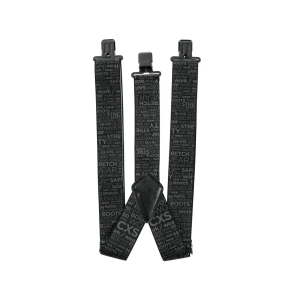 Černé široké elastické pracovní šle CXS DARREN 5 cm